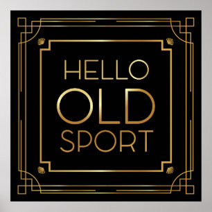 Art Deco Poster "Hallo Oude Sport"