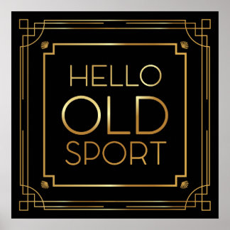 Art Deco Poster "Hallo Oude Sport"