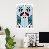 Art Deco-poster Poster (Thuiskantoor)