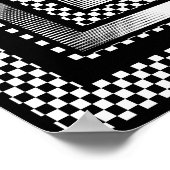  Art Deco Poster Silver Red Black Sofa Cat (Hoek)