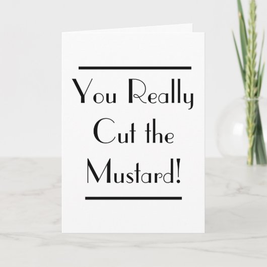 Art Deco Proef Je Het Congratulations Kaart (Voorkant)