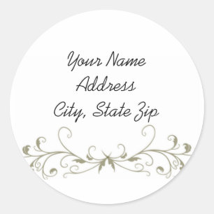 Art Deco Profiel Sticker