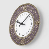 Art Deco Purple Grote Klok (Hoek)