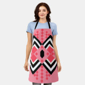 Art Deco Quilt geïnspireerd Schort (Gedragen)