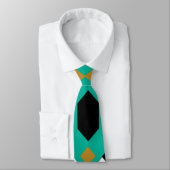 Art Deco Quilt geïnspireerd Stropdas (Gebonden)