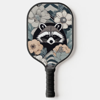 Art Deco Raccoon gepersonaliseerde pickleball padd Paddle