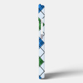 Art Deco Rain Argyle Case-Mate iPhone Case (Achterkant / Links)