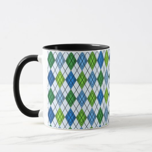 Art Deco Rain Argyle Mok (Links)