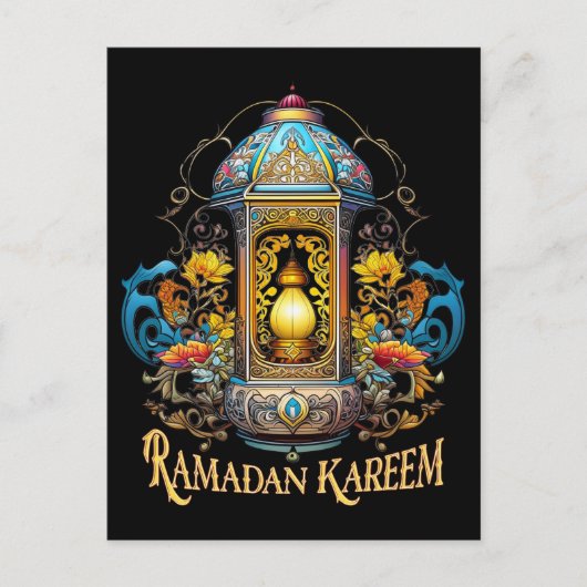 Art Deco Ramadan Briefkaart (Voorkant)