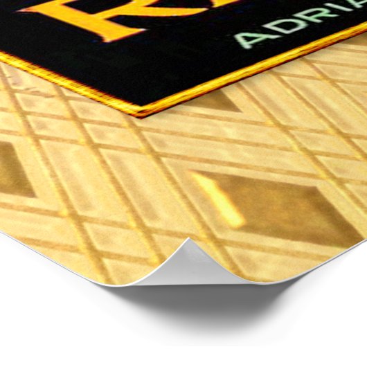 Art Deco reclame Poster (Hoek)