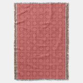 Art Deco Red Squares Deken (Voorkant Verticaal)
