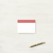 Art Deco Red Squares Post-it® Notes (Op bureau)