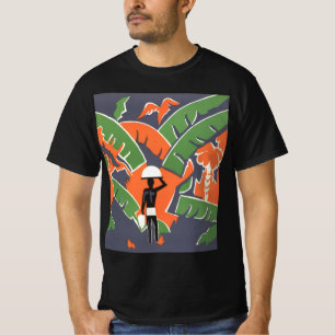 Art Deco-reis naar de inheemse bevolking in de Afr T-shirt