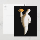 Art Deco Restaurant Chef,  zaken Briefkaart (Voorkant / Achterkant)