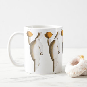 Art Deco-restaurantchef, vintage bedrijf Koffiemok