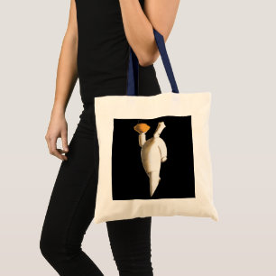 Art Deco restaurantchef, vintage bedrijf Tote Bag