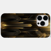 Art Deco Retro 1920s Zwart n Goud Case-Mate iPhone Case (Achterkant (horizontaal))