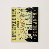 Art Deco Retro 20s Inspirerend Sunny Demeanor Legpuzzel (Verticaal)