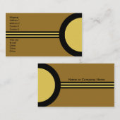 Art Deco Retro Business/Networking Profile Card Visitekaartje (Voorkant / Achterkant)