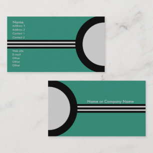 Art Deco Retro Business/Networking Profile Card Visitekaartje