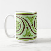 Art Deco Retro Coffee Tea Mok Cup (Links)