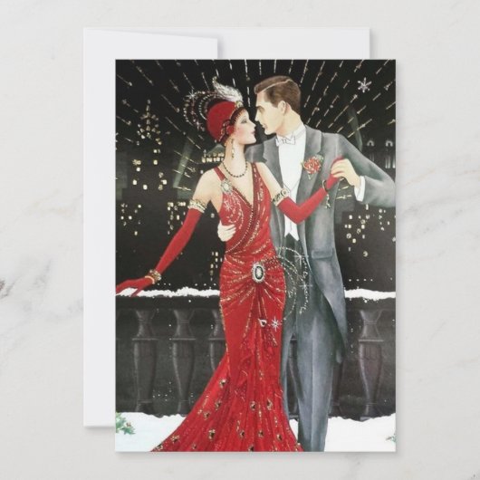 art deco retro kaart (Voorkant)