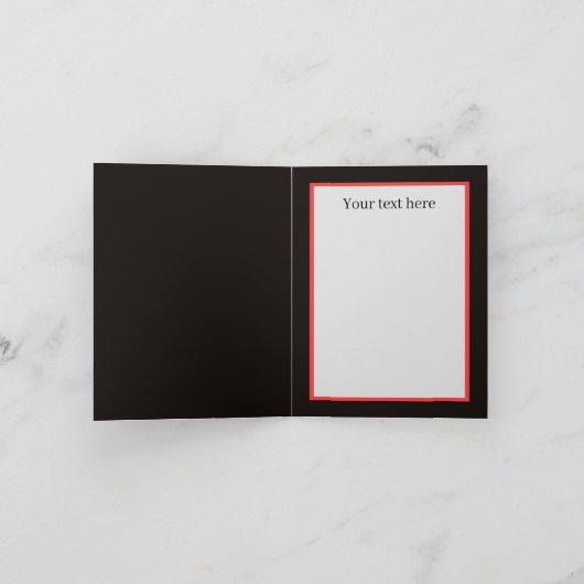 Art Deco retro koppel bericht Kerstmis Feestdagen Kaart (Binnen)