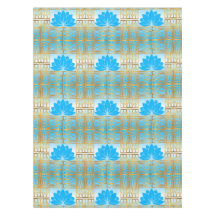 Art Deco Retro Lotus (blauw)