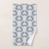 Art Deco retro Peacock Bad Handdoek (Handdoek)