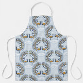 Art Deco retro Peacock Schort (Voorkant)