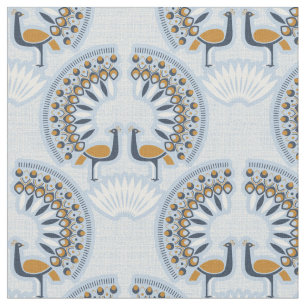 Art Deco retro Peacock Stof