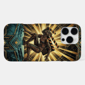 Art Deco Retro Sci-Fi iPhone 16 Pro Max Case  Hoesje (Achterkant horizontaal)