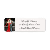 Art Déco Retro vintage dames Étiquette (Devant)