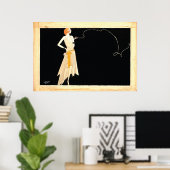 Art Déco ~ Roaring 20s Flapper Girl (Bureau à domicile)