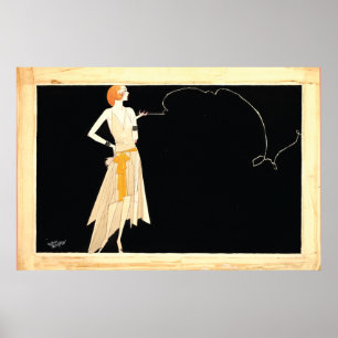 Art Deco ~ Roaring 20s Flapper Girl Poster