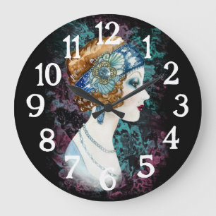 Art Deco Roaring Twenties '20s Vrouw Klok uit 1920