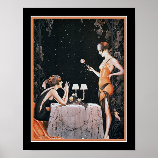 Art Deco Roaring Twenties Flappers Poster (Voorkant)