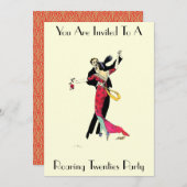  Art Deco Roaring Twenties Kaart (Voorkant / Achterkant)