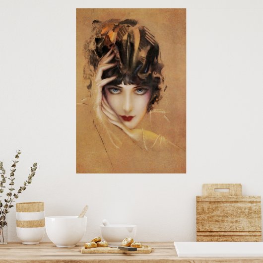 Art Déco - Rolf Armstrong - Fille Glamour (Cuisine)