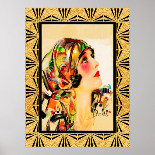 Art Deco Rolf Armstrong Poster (Voorkant)