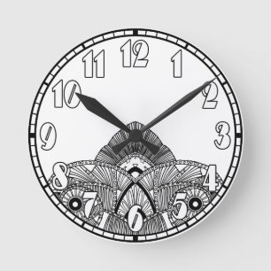 art deco ronde klok