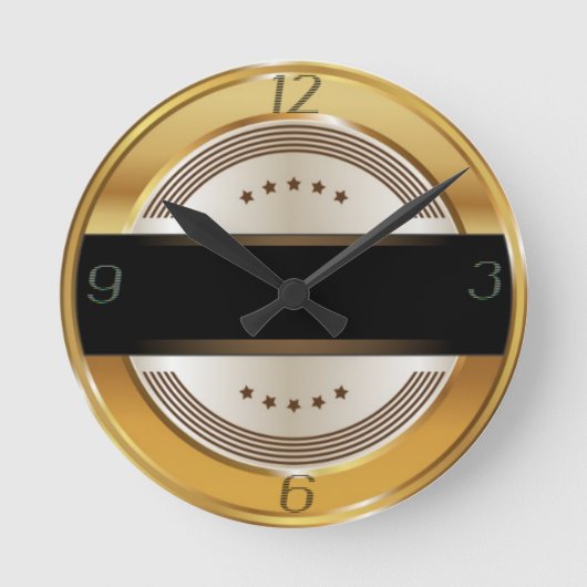 Art deco ronde klok (Voorkant)