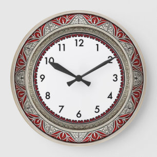 Art Deco Rood Grote Klok