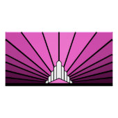 Art déco rose soleil (Devant)