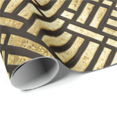 Art Deco Royal Gold Bars Cadeaupapier (Rol Hoek)