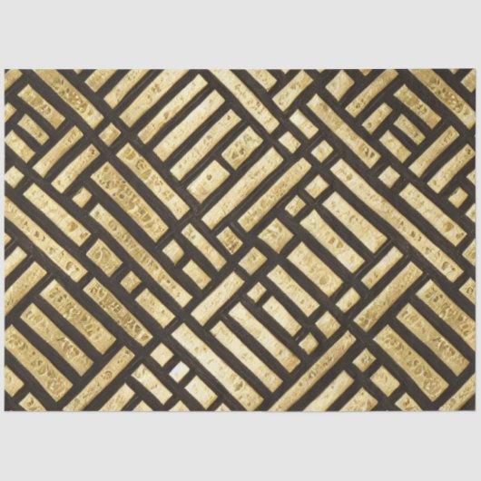 Art Deco Royal Gold Bars Tissuepapier (Voorkant)