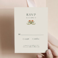 Art Deco RSVP Behuizing Kaart
