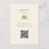 Art Deco RSVP met QR-code Behuizing Kaart (Voorkant)