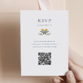 Art Deco RSVP met QR-code Behuizing Kaart