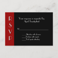 Art Deco RSVP-reactiekaart voor alle doeleinden